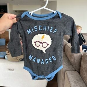 Warner Bros. Harry Potter Gray and Blue Infant Tee